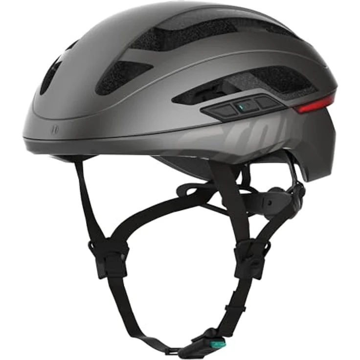CRNK Angler Alpha, smarter Fahrradhelm Metallic Schwarz, Bluetooth, M 55-58 cm mit Rücklicht und Blinklicht – Bild 1