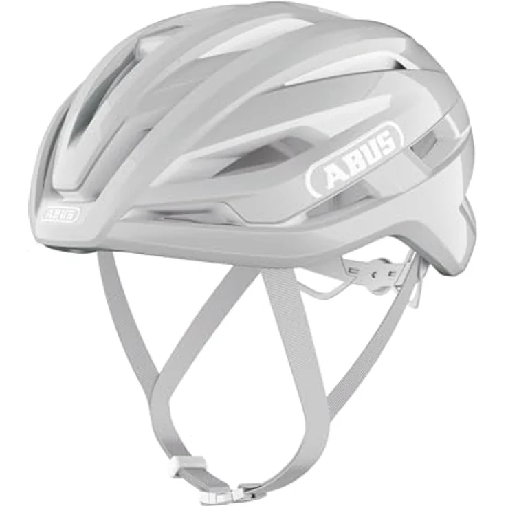 ABUS StormChaser ACE Rennradhelm, leichter Fahrradhelm für Radrennen, Gravelbike und Cyclocross, Größe M, Pure Grey – Bild 4