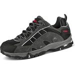 Meindl Herren Wanderschuhe, robuste Outdoorschuhe aus hochwertigem Leder, Größe 43, grau
