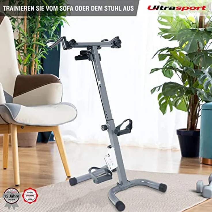 Ultrasport 3-in-1 Trainer für Arme, Oberkörper und Beine, inklusive Trainingsbändern, einfache Nutzung auch vom Stuhl/Sofa aus, gelenkschonendes Ganzkörpertraining, klappbar – Bild 4