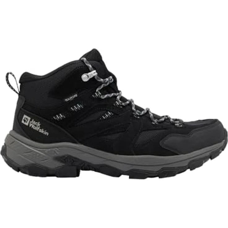 Jack Wolfskin Vojo Tour Texapore Mid M, Herren Wanderschuhe mit wasserdichtem Wetterschutz, grau – Bild 2