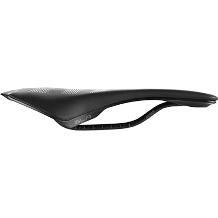 Selle Italia SLR Advan Rennrad-Sattel, Manganstahl-Rahmen, Superflow-Aussparung, optimale Polsterung, Größe L3, Schwarz – Bild 3