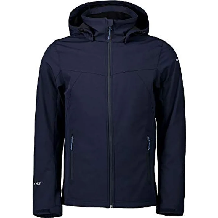 Icepeak Brimfield Softshelljacke, winddicht und wasserabweisend, Blau, Größe 48