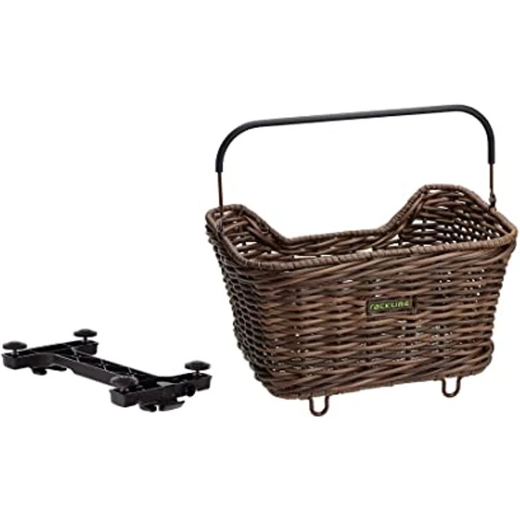 Tubus Carrier Systems GmbH Racktime Baskit Willow 2.0, Unisex Fahrradkorb für Kindersitze, Braun, 43x31x24 cm, hoher Tragekomfort – Bild 1