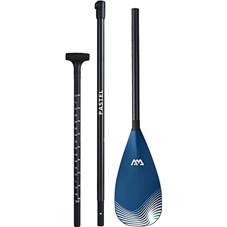 Aqua Marina PASTEL iSUP Paddel, verstellbar von 180 bis 220 cm, Hybridschaft aus 30 % Carbon, 70 % Fiberglas, ergonomischer T-Griff, 520 cm² Blattfläche – Bild 3
