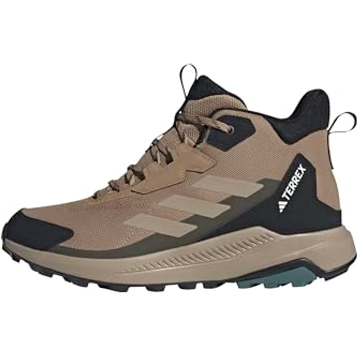 Adidas Terrex Anylander Mid-Cut, Wanderschuhe für Herren mit Traxion Außensohle und leichter EVA-Zwischensohle, schwarz – Bild 1