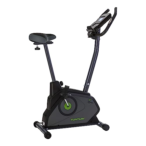 Tunturi Cardio Fit E30 Ergometer Heimtrainer - Fahrradtrainer - Fitnessfahrrad -Fahrradergometer - Hometrainer mit Handpulssensoren + Tablethalterung - Magnetbremssystem und LCD-Bildschirmanzeige