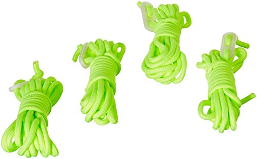 Outwell Luminous Abspannleine, selbstleuchtend, gelb, 3 m, langlebiges Polyester, längeverstellbar