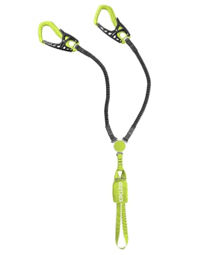 EDELRID Cable Comfort Tri Klettersteigset, Unisex - Erwachsene, mit elastischer Bandkonstruktion, Night-Oasis, one Size