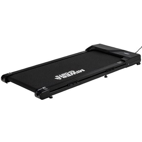 Miweba Sports Walking Pad 9% Steigung, Laufband für Zuhause mit 3 Jahren Garantie, Schwarz, ultraflach und leise, kompatibel mit Zwift und Kinomap