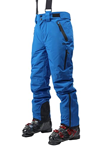 Trespass DLX KRISTOFF II Herren Skihose, L, Blau, mit Stretch-Gewebe, Daunen-Touch-Füllung und knöchelgamaschen