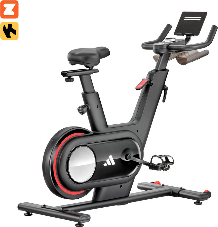 adidas Performance C-1 Sprint Bike, Ergometer mit 12 Programmen und 32 Widerstandsstufen, schwarz