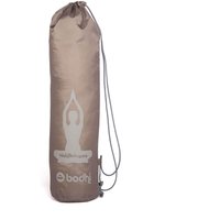 bodhi Easy Bag Yogamattentasche aus Polyester, leichte Tasche mit Print Siddhasana, TAUPE