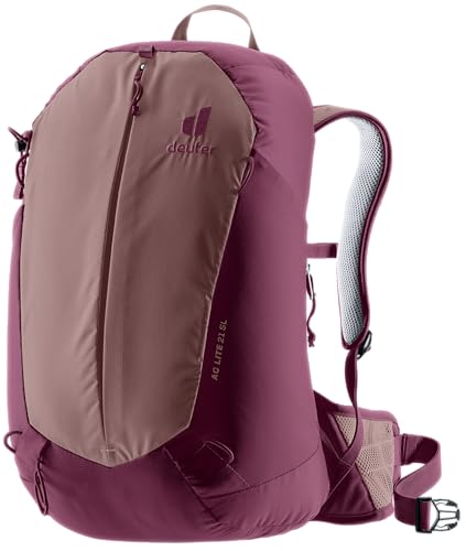 deuter AC Lite 21 SL Damen Wanderrucksack (Modell 2024) - Aircomfort Netzrücken-System, Trinkblasenfach bis 2 Liter, SL Women's Fit, grau