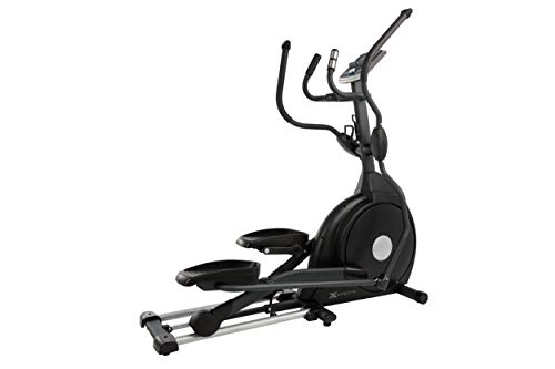 XTERRA Crosstrainer Ellipsentrainer XE 88 (klappbar), 10 kg Schwungrad, 32 Stufen Widerstandseinstellung, Gelenkschonend, Schwarz
