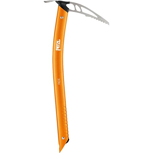 PETZL Verticality Eispickel, orange, 45 cm, leichtgewichtig mit ergonomischem Griff