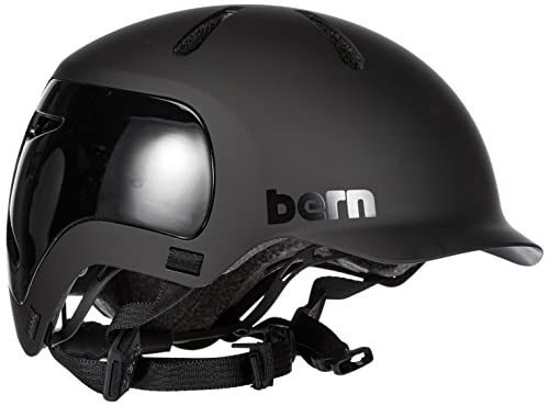 Bern Watts 2.0, Cityhelm in Schwarz, Kopfumfang 52-55.5 cm, robust und leicht mit moderner Ästhetik
