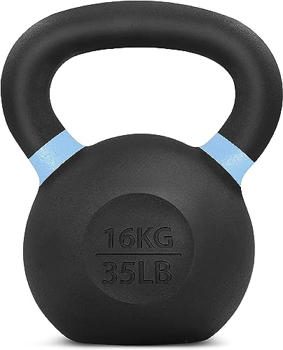 Yes4All QCG3 Pulverbeschichtetes Kettlebell aus Gusseisen, 16 kg