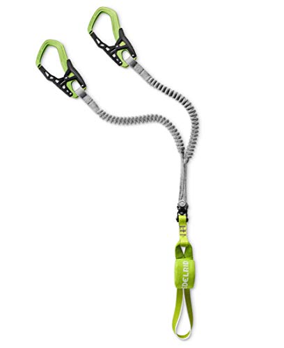 EDELRID Klettersteigset Cable Comfort VI, mit großen One Touch II Karabinern und Wirbel gegen Verdrehen, schwarz
