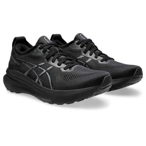 ASICS Performance Gel-Kayano 31, Herren Laufschuhe mit FF Blast Plus Dämpfung, 4D Guidance System, Schwarz, Größe 41.5