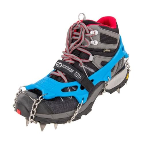 Climbing Technology Ice Traction Steigeisen Plus, kompakt, blau, Größe 41-43 EU, für sicheren Halt auf Schnee und Eis