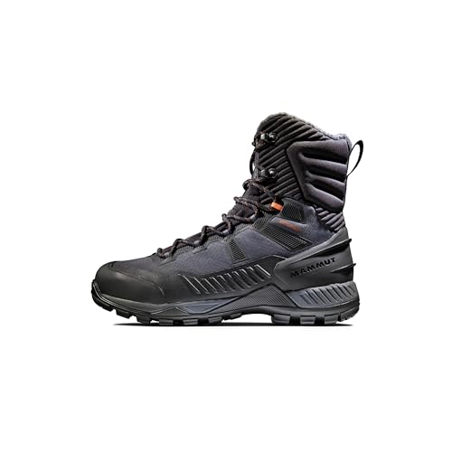 Mammut Blackfin III WP High, Herren Wanderschuhe mit Vibram-Sohle, wasserdicht, isoliert, Schwarz, 44.5-45