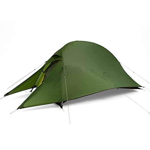 Naturehike Cloud Up 1, ultraleichtes Einzelzelt für 1 Person, wasserdichtes 20D Nylon mit PU4000mm, Olivgrün