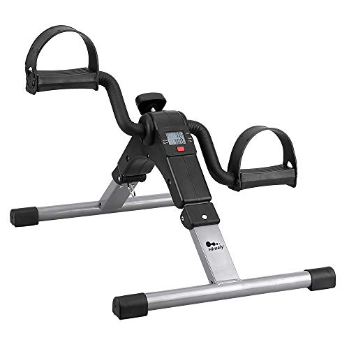 himaly Minibike Heimtrainer Bewegungstrainer Pedaltrainer Trainingsgerät Fitnessgerät mit LCD-Monitor Einstellbarer Widerstand Fahrradtrainer Fitness-Fahrrad Heimfahrrad Beintrainer Zuhause Büro