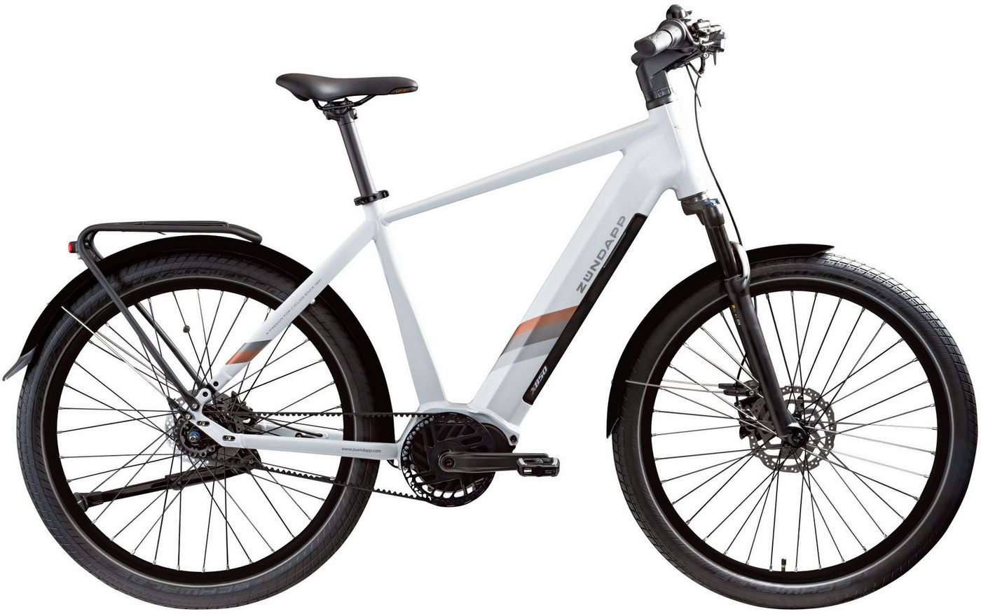 Zündapp E-Bike Trekkingrad X850, 7 Gang Shimano Nexus Nabenschaltung, Mittelmotor 70 Nm, 550 Wh, StVZO Beleuchtung, für Körpergröße 165-185 cm