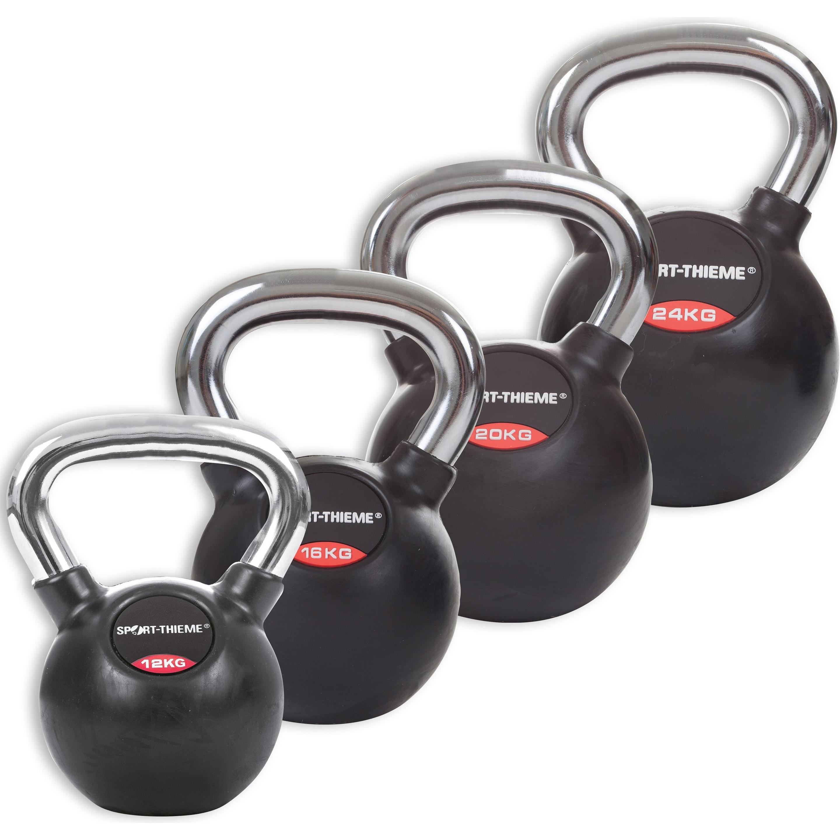 Sport-Thieme Kettlebell, ideal für Krafttraining und Fitness, schwarz