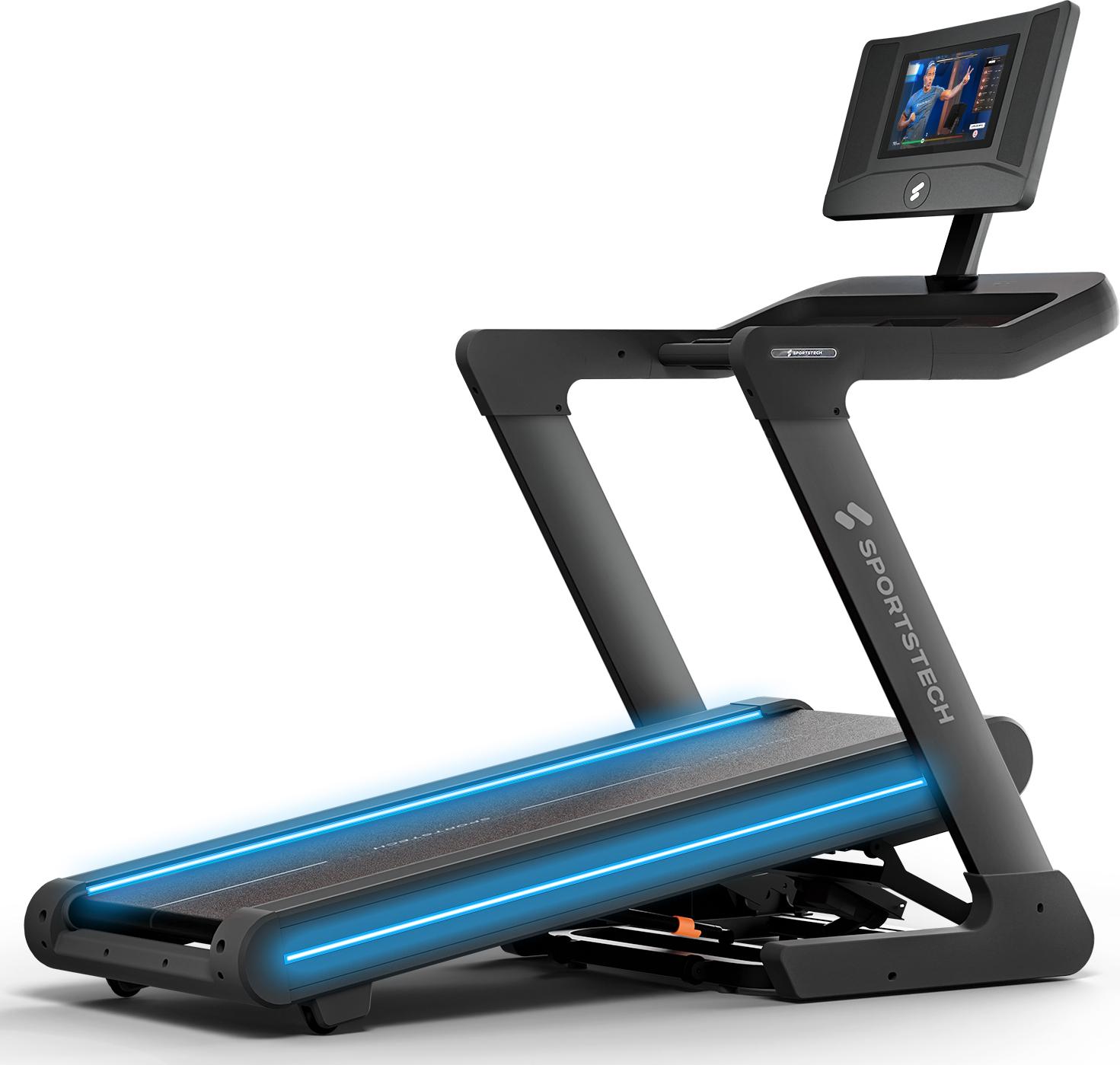 Sportstech sTread Pro Laufband, 10,1" Display, 7PS Motor, kabelloses Laden, 20 km/h Top Speed, 15% Steigung, LED Farbwechsel