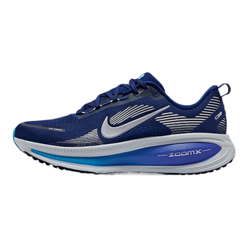 Nike Vomero 18, Laufschuhe mit maximaler Dämpfung, atmungsaktivem Mesh-Obermaterial, blau