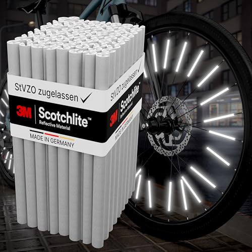 PEDALUXX Speichenreflektoren mit ORIGINAL 3M™-Reflexmaterial, super hell, StVZO zugelassen, einfache Montage, 36 Stück