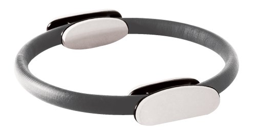 Gymstick Pilates Ring, Tiefenmuskulatur-Trainer mit Rundum-Polsterung und Übungsposter, Maße 28,5 x 54 x 8,3 cm