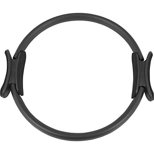 GORILLA SPORTS® Pilates Ring - Doppelgriff, Durchmesser 39 cm, Schwarz - Pilates Circle, Yoga Fitness Ring, Widerstandsring