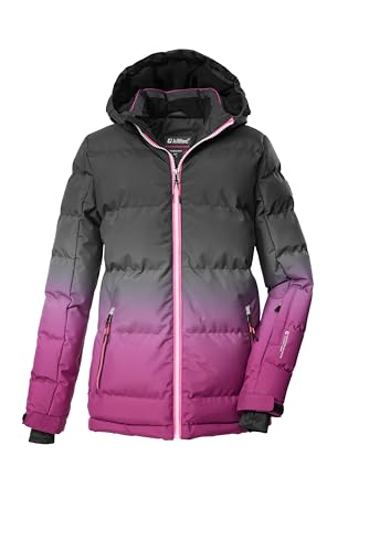 KILLTEC Mädchen Ski-Steppjacke mit Kapuze, wasserabweisend und winddicht, Daunenoptik mit Farbverlauf, atmungsaktiv