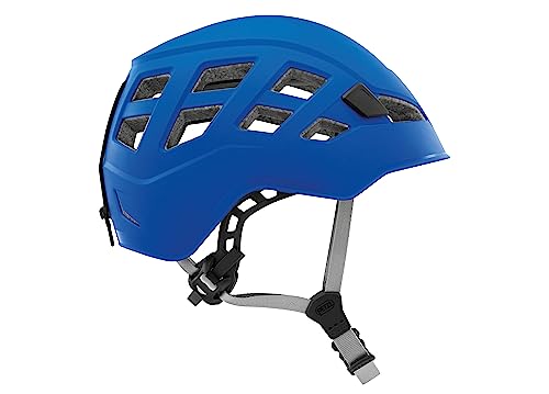 PETZL Boreo Herren Helm, Kletterhelm aus ABS mit EPP und EPS Innenschale, blau, Größe M