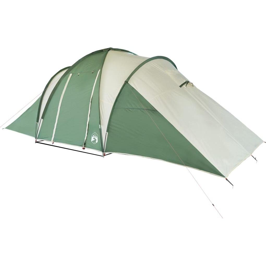 vidaXL Kuppelzelt, 9 kg für 6 Personen, wasserdicht mit abnehmbarem Überzelt, grün