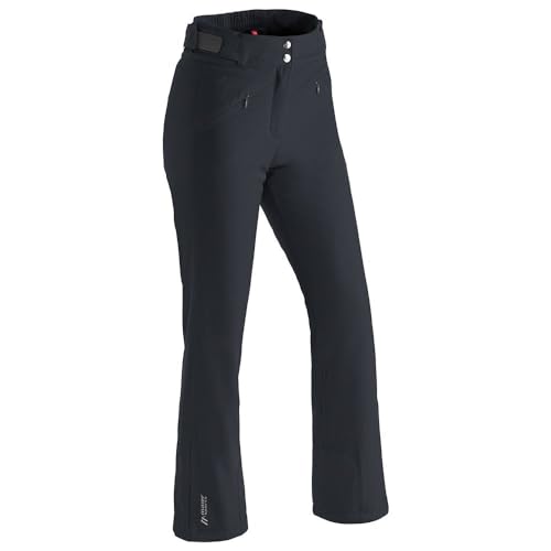 Maier Sports Allissia Slim Hose, Damen Skihosen, atmungsaktiv und schnell trocknend, Größe 44, Schwarz
