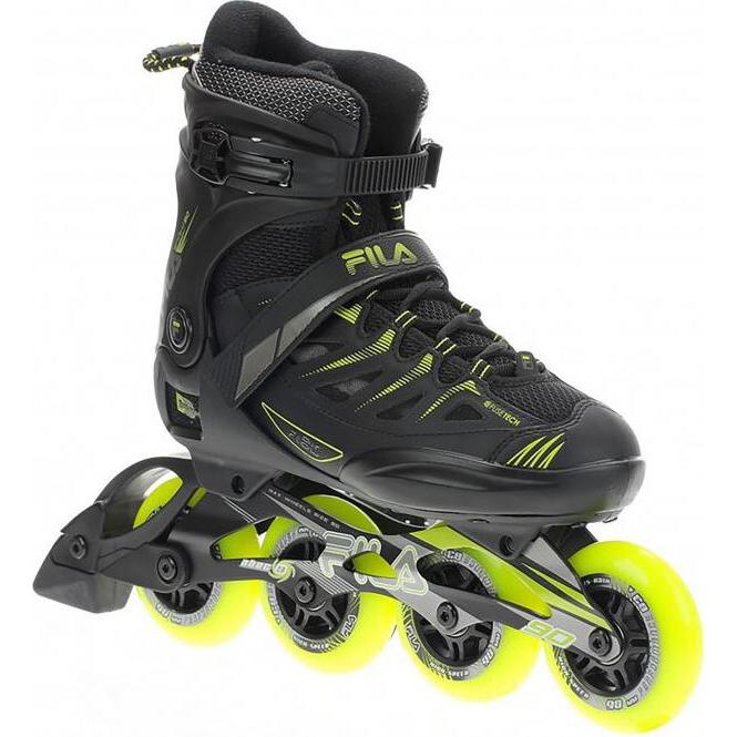 FILA FS Rol GHIBLI 90, Inline Skates mit 90 mm Rädern, hohen Cuff und ABEC 7 Lagern, Größe 45