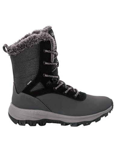 Jack Wolfskin Everquest Snow High, Winterschuhe mit TEXAPORE-Membran, warm bis -30 °C, wasserdicht, schwarz