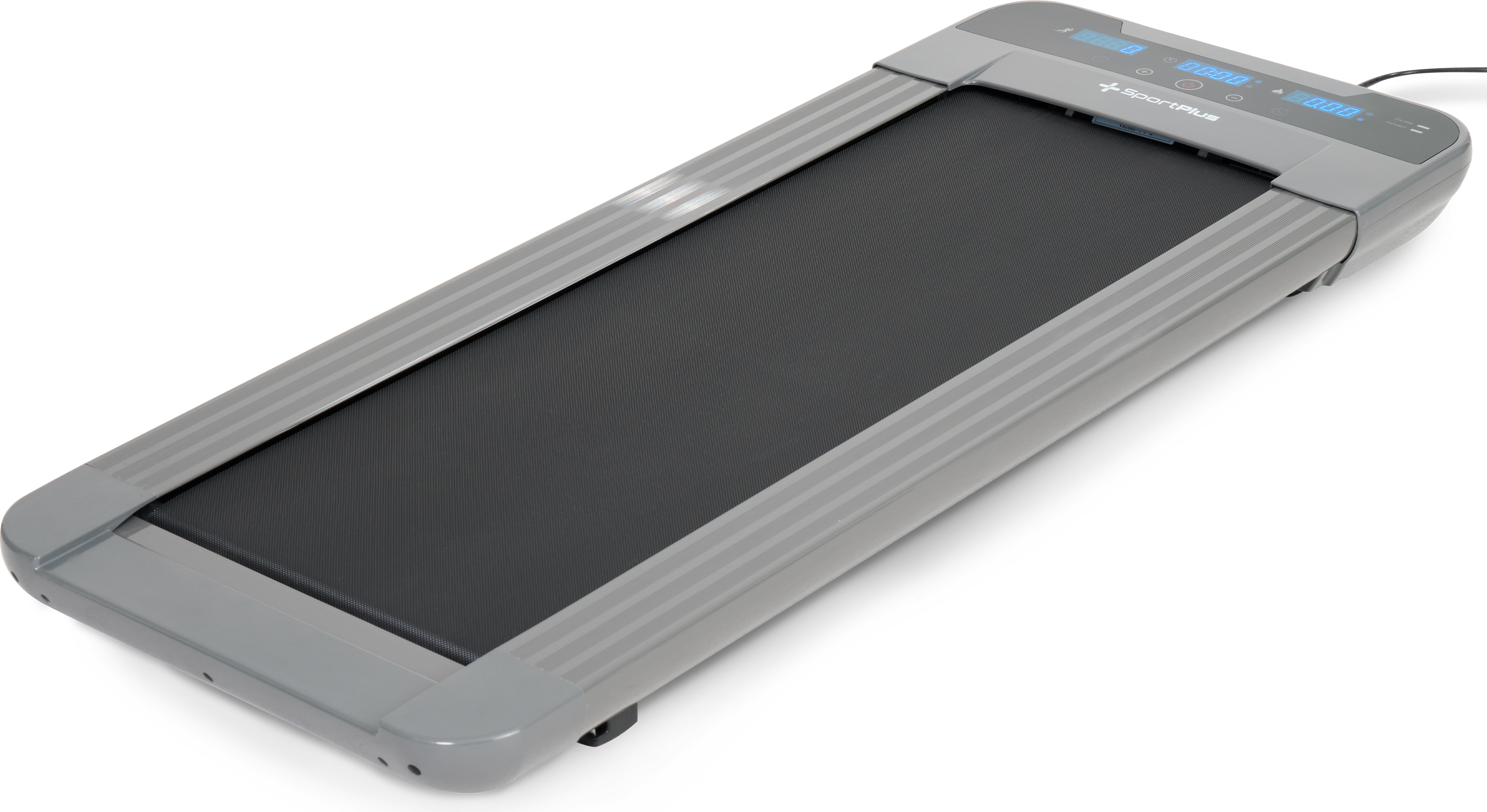 SportPlus Laufband Treadmill, Walking Pad für Schreibtisch, bis 120kg belastbar, grau, SP-TM-1100-G-iE