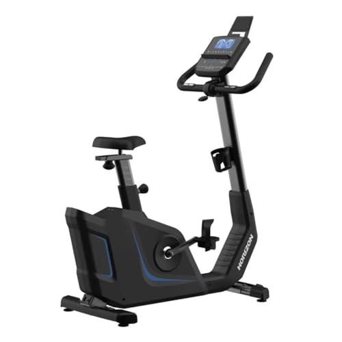 Horizon Fitness 5.0Ui Upright Bike, Ergometer mit elektronischem Widerstand, Bluetooth und verstellbarem Lenker