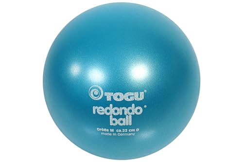 Togu Redondo Ball 22 cm, Petrol, Extrem weicher und robuster Pilates- und Fitnessball, inklusive Übungsposter, Made in Germany