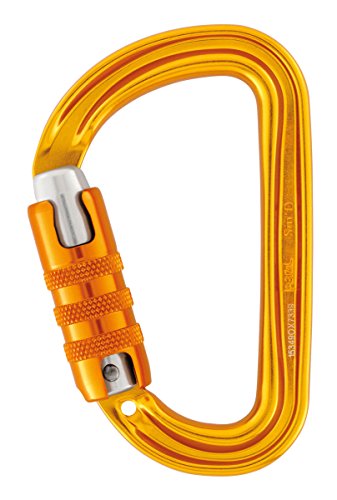 PETZL M39A TL SM'D, Ultraleichter asymmetrischer Karabiner mit Triact-Lock, Gelb