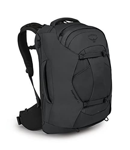 Osprey Herren Rucksack, Nylon, Tunnel Vision Grau, Einheitsgröße mit verstellbarer AirScape Rückwand