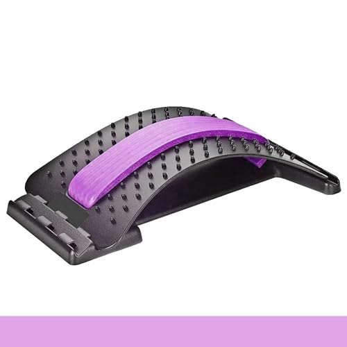 Sport Knight Massage-Rückenstrecker, 3-stufige Intensitätseinstellung, Akupressur-Massage, mit Schaumstoffpolsterung Schwarz/Lila