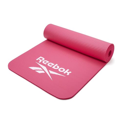 Reebok Training Mat - 10mm - Pink, Yogamatte mit rutschfester Unterlage und gepolsterter Oberfläche