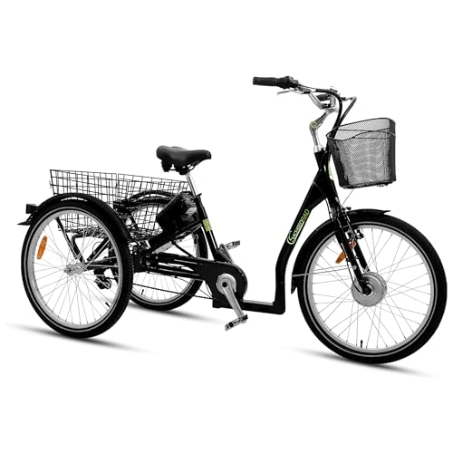 SachsenRad E-Lastenrad T3A Trio Edition 2024 Schwarz mit Alarmanlage, LCD Display und StVZO-Zugelassung
