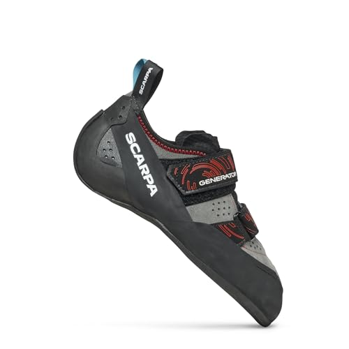 Scarpa Generator V, Herren Kletterschuhe mit hervorragender Kantenstabilität und TRI-TENSION, grau, Größe 42.5